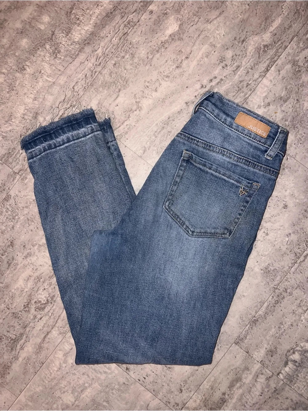 Justice Distressed girl’s Blue Denim Jeans